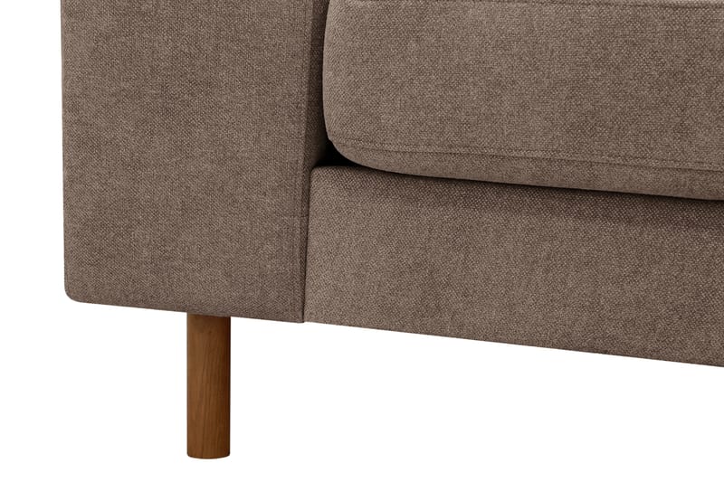 Scandi Djup 4-sits Soffa med Schäslong Höger i Tyg - Mörkbrun - Products - Möbler - Soffa - Divansoffa & schäslongsoffa - 4 sits soffa med divan