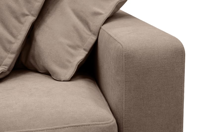 Valencia Extra Djup 4-sits Soffa med Schäslong Vänster - Mörkbrun - Products - Möbler - Soffa - Divansoffa & schäslongsoffa - 4 sits soffa med divan