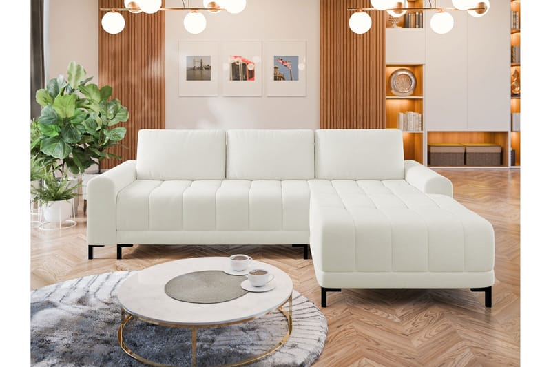 Vilshult Soffa med Divan 3-sits - Vit - Products - Möbler - Soffa - Divansoffa & schäslongsoffa - 3 sits soffa med divan
