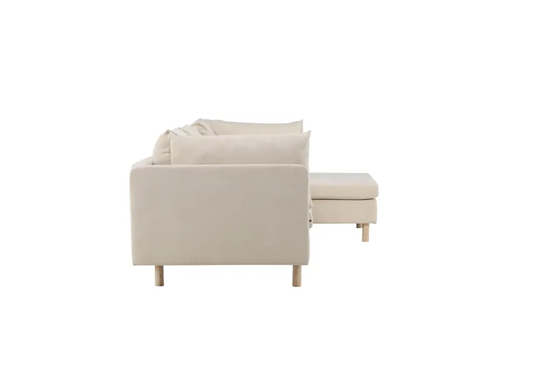 Zero Soffa m. Divan 3-sits - Beige - Products - Möbler - Soffa - Divansoffa & schäslongsoffa - 3 sits soffa med divan