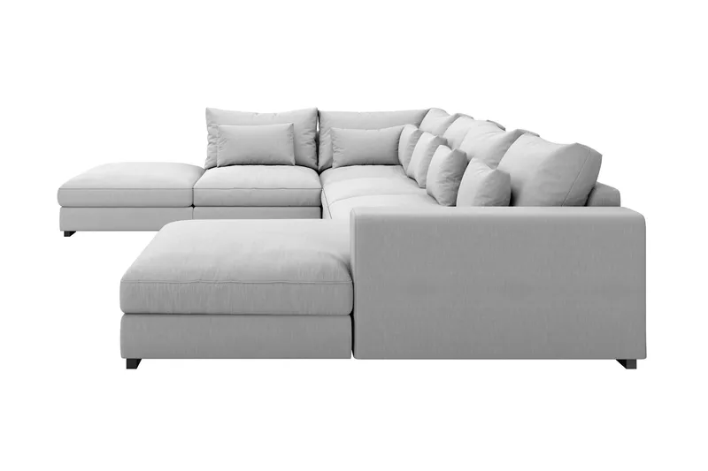 Dubai U-modulsoffa med Divan Höger Extra Djup - Ljusgrå - Products - Möbler - Soffa - U-soffa