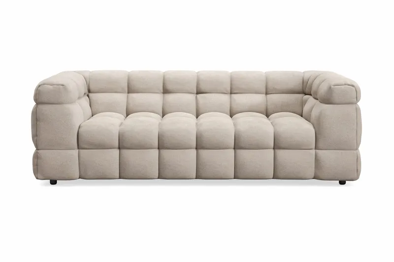 Elise Bubblig Soffgrupp 3-sits Soffa + Fåtölj - Beige - Products - Möbler - Soffa - Soffgrupp