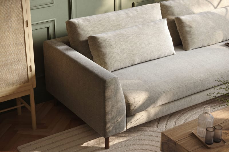 Florenz 3-sits Soffa i Chenille - Grå / Beige - Products - Möbler - Soffa - 3 sits soffa