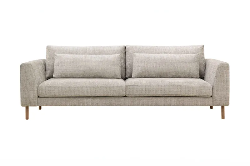 Florenz 3-sits Soffa i Chenille - Grå/Beige - Products - Möbler - Soffa - 3 sits soffa