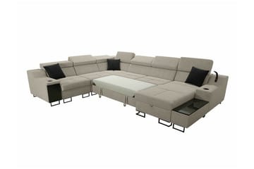 Galbally 5-sits Hörnsoffa Dark blue - Products - Möbler - Soffa - Sammetssoffa