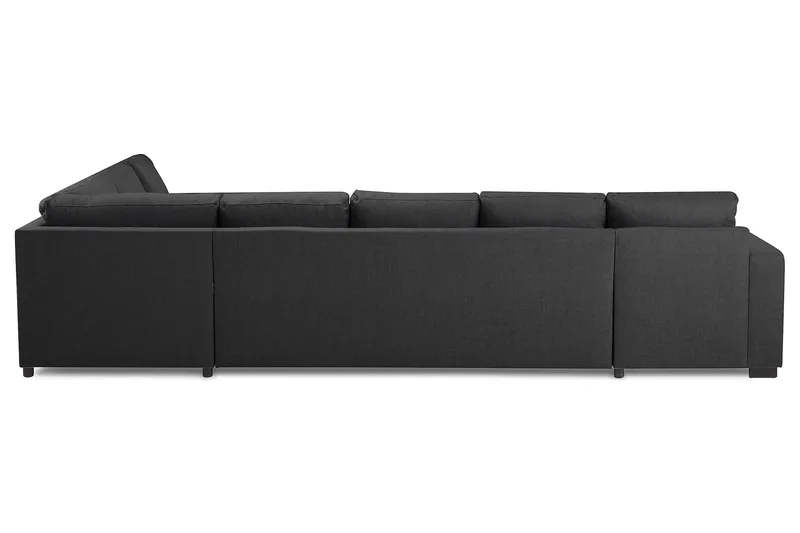 Crazy 6-sits Vänstervänd U-formad X-Large Hörnsoffa med divan i Tyg - Mörkgrå - Products - Möbler - Soffa - Hörnsoffa - Hörnsoffa med divan