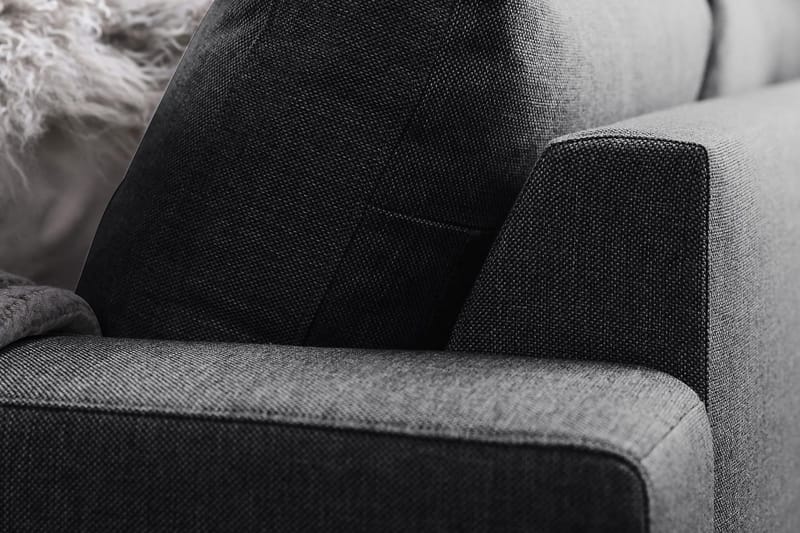 Crazy 6-sits Vänstervänd U-formad X-Large H örnsoffa med divan i Tyg - Mörkgrå - Products - Möbler - Soffa - Hörnsoffa - Hörnsoffa med divan