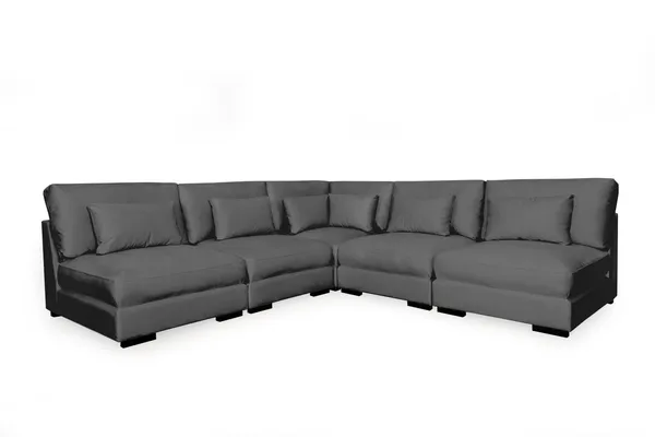 Dubai Hörnsoffa Extra Djup - Mörkgrå - Products - Möbler - Soffa - Hörnsoffa