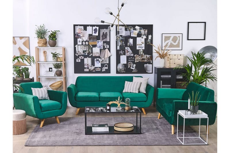 Jeancourt 2-sits Soffklädsel - Sammet/Grön - Products - Möbler - Soffa - Sofftillbehör