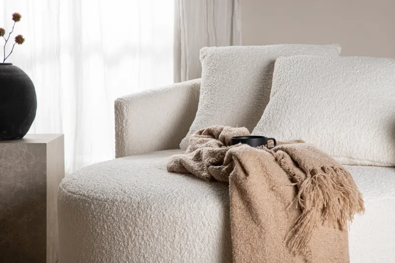 Kelso 2-sits Soffa - Beige Bouclé - Products - Möbler - Soffa - 2 sits soffa