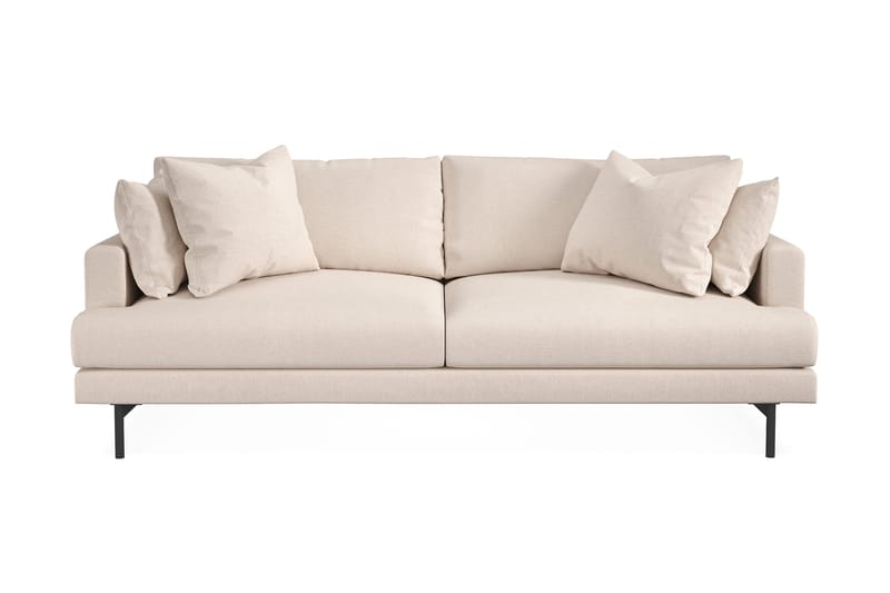 Menard Soffgrupp 4-sits + 4-sits Djup Tygsoffa 225 cm bred - Beige - Products - Möbler - Soffa - Soffgrupp