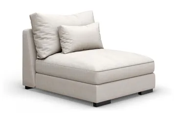 Dubai Mittmodul Extra Djup - Beige - Products - Möbler - Soffa - Modulsoffa - Mittmodul