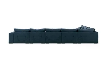 Dubai U-modulsoffa Large med Divan Höger Sammet Extra Djup - Blå - Products - Möbler - Soffa - Modulsoffa - Komplett modulsoffa
