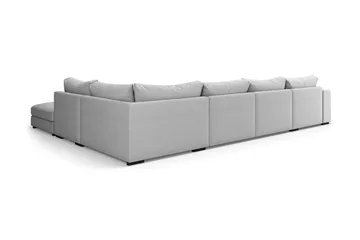 Dubai U-modulsoffa med Divan Vänster Extra Djup - Ljusgrå - Products - Möbler - Soffa - Modulsoffa - Komplett modulsoffa
