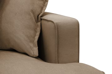 Rossita Lyx 2,5-sits Extra djup Soffa i Manchester - Ljusbrun - Products - Möbler - Soffa - 3 sits soffa