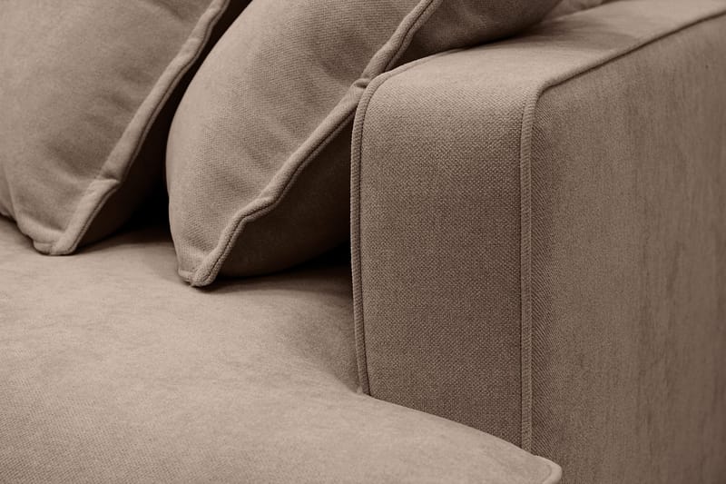 Rossita Lyx 2,5-sits Extra djup Soffa i Tyg - Mörkbrun - Products - Möbler - Soffa - 3 sits soffa