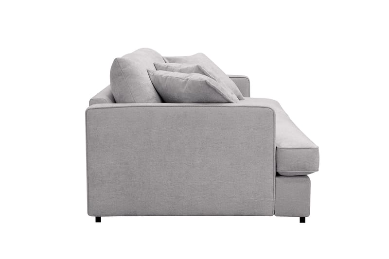 Rossita Lyx 3-sits Extra djup Soffa i Chenille - Grå - Products - Möbler - Soffa - 3 sits soffa