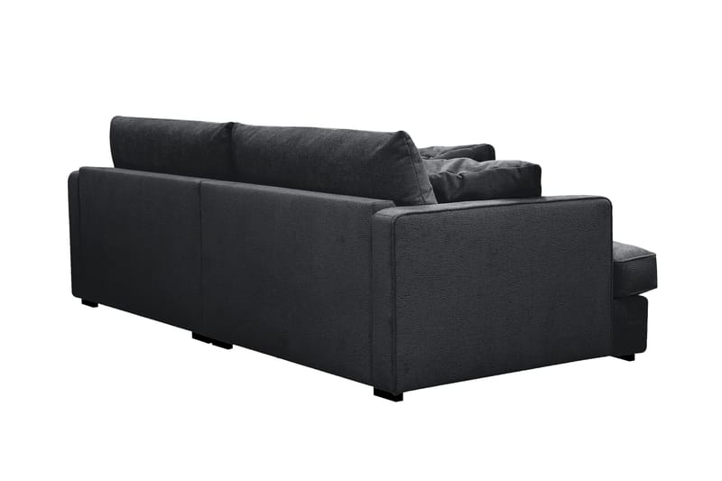 Rossita Lyx 3-sits Extra djup Soffa i Chenille - Svart - Products - Möbler - Soffa - 3 sits soffa
