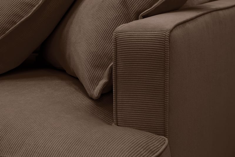 Rossita Lyx 3-sits Extra djup Soffa i Manchester - Mörkbrun - Products - Möbler - Soffa - 3 sits soffa