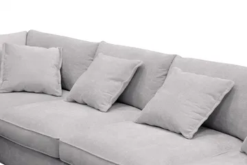 Rossita Lyx 5-sits Högervänd U-formad Extra djup Soffa med Divan och Schäslong i Chenille - Grå - Products - Möbler - Soffa - U-soffa