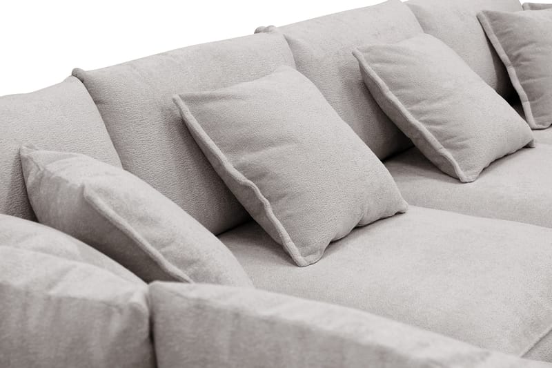 Rossita Lyx 5-sits Högervänd U-formad Extra djup Soffa med Divan och Schäslong i Chenille - Grå/Brun - Products - Möbler - Soffa - U-soffa