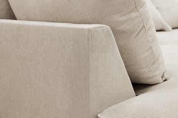 Rossita Lyx 5-sits Högervänd U-formad Extra djup Soffa med Divan och Schäslong i Manchester - Kräm - Products - Möbler - Soffa - U-soffa
