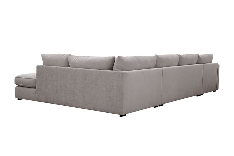 Rossita Lyx 5-sits Vänstervänd U-formad Extra djup Soffa med Divan och Schäslong i Chenille - Grå/Brun - Products - Möbler - Soffa - U-soffa