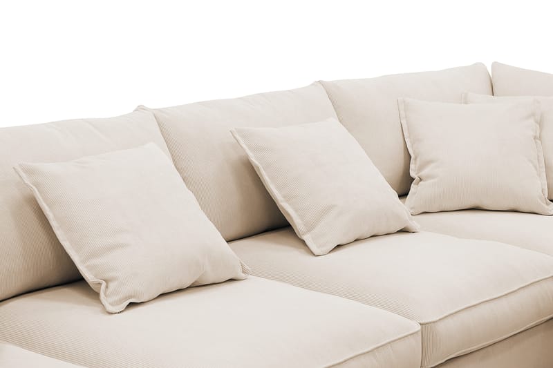 Rossita Lyx 5-sits Vänstervänd U-formad Extra djup Soffa med Divan och Schäslong i Manchester - Beige - Products - Möbler - Soffa - U-soffa