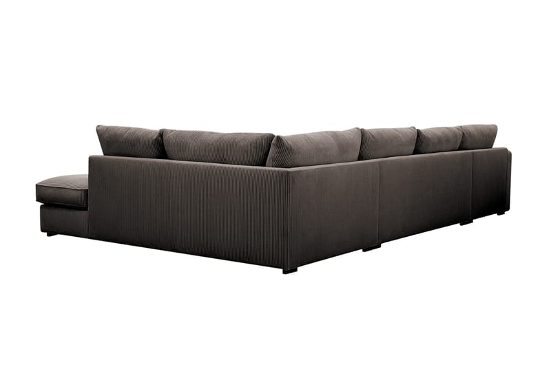 Rossita Lyx 5-sits Vänstervänd U-formad Extra djup Soffa med Divan och Schäslong i Manchester - Brun - Products - Möbler - Soffa - U-soffa
