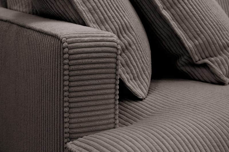 Rossita Lyx 5-sits Vänstervänd U-formad Extra djup Soffa med Divan och Schäslong i Manchester - Brun - Products - Möbler - Soffa - U-soffa