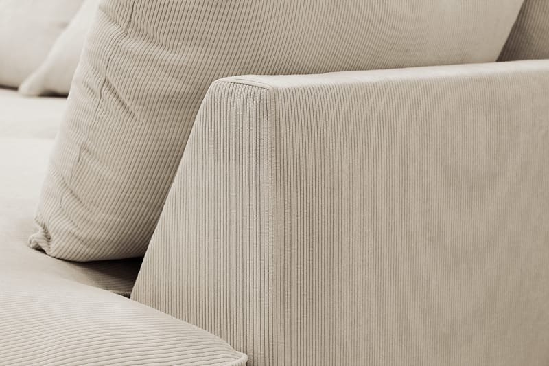 Rossita Lyx 5-sits Vänstervänd U-formad Extra djup Soffa med Divan och Schäslong i Manchester - Kräm - Products - Möbler - Soffa - U-soffa