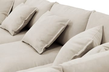 Rossita Lyx 5-sits Vänstervänd U-formad Extra djup Soffa med Divan och Schäslong i Manchester - Kräm - Products - Möbler - Soffa - U-soffa