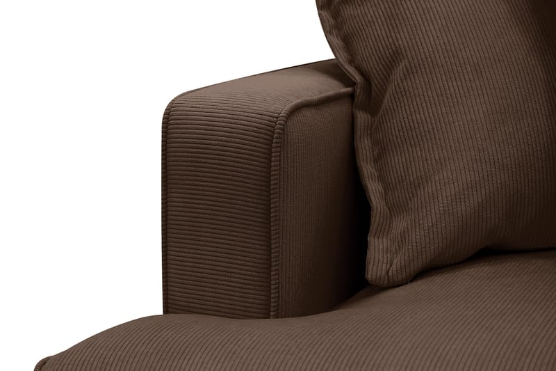 Rossita Lyx 5-sits Vänstervänd U-formad Extra djup Soffa med Divan och Schäslong i Manchester - Mörkbrun - Products - Möbler - Soffa - U-soffa