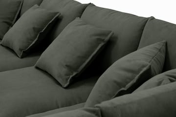 Rossita Lyx 5-sits Vänstervänd U-formad Extra djup Soffa med Divan och Schäslong i Manchester - Mörkgrön - Products - Möbler - Soffa - U-soffa
