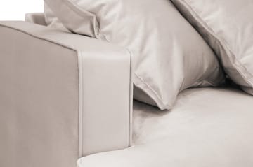 Rossita Lyx 5-sits Vänstervänd U-formad Extra djup Soffa med Divan och Schäslong i Sammet - Beige - Products - Möbler - Soffa - Sammetssoffa