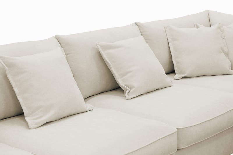 Rossita Lyx 5-sits Vänstervänd U-formad Extra djup Soffa med Divan och Schäslong i Tyg - Beige - Products - Möbler - Soffa - U-soffa