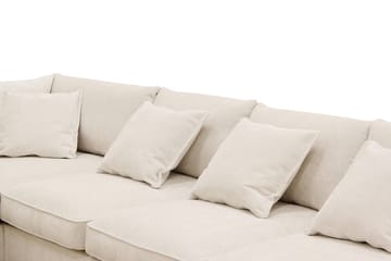 Rossita Lyx 6-sits Högervänd U-formad Extra djup Soffa med Divan och Schäslong i Chenille - Beige - Products - Möbler - Soffa - U-soffa