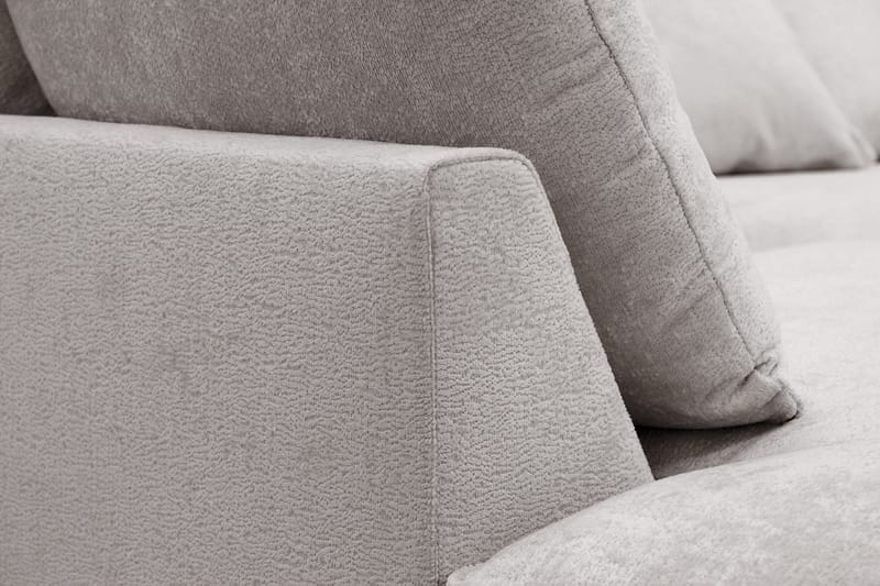 Rossita Lyx 6-sits Högervänd U-formad Extra djup Soffa med Divan och Schäslong i Chenille - Grå/Brun - Products - Möbler - Soffa - U-soffa