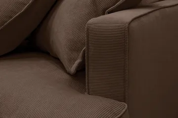 Rossita Lyx 6-sits Högervänd U-formad Extra djup Soffa med Divan och Schäslong i Manchester - Mörkbrun - Products - Möbler - Soffa - U-soffa
