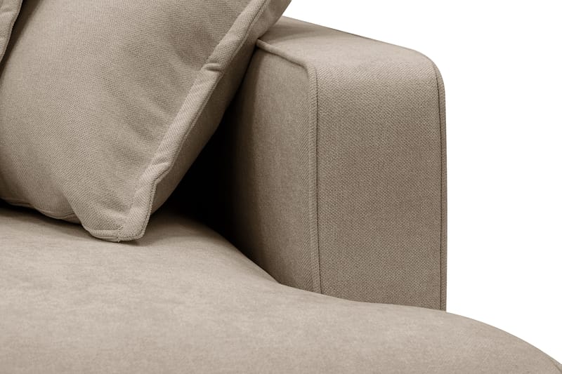 Rossita Lyx 6-sits Högervänd U-formad Extra djup Soffa med Divan och Schäslong i Tyg - Brun - Products - Möbler - Soffa - U-soffa