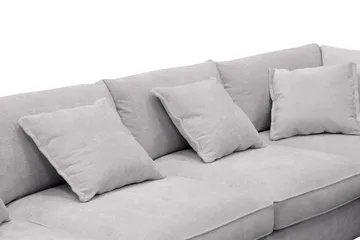 Rossita Lyx 6-sits Vänstervänd U-formad Extra djup Soffa med Divan och Schäslong i Chenille - Grå - Products - Möbler - Soffa - U-soffa