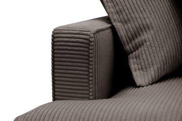 Rossita Lyx 6-sits Vänstervänd U-formad Extra djup Soffa med Divan och Schäslong i Manchester - Brun - Products - Möbler - Soffa - U-soffa