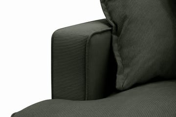 Rossita Lyx 6-sits Vänstervänd U-formad Extra djup Soffa med Divan och Schäslong i Manchester - Mörkgrön - Products - Möbler - Soffa - U-soffa