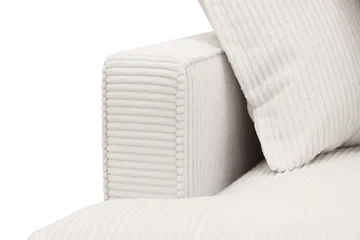 Rossita Lyx 6-sits Vänstervänd U-formad Extra djup Soffa med Divan och Schäslong i Manchester - Naturvit - Products - Möbler - Soffa - U-soffa