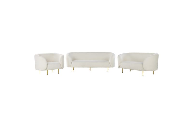 6-sits Soffgrupp Loen Vit - Vit - Products - Möbler - Soffa - Soffgrupp - Soffgrupp 3 2 1