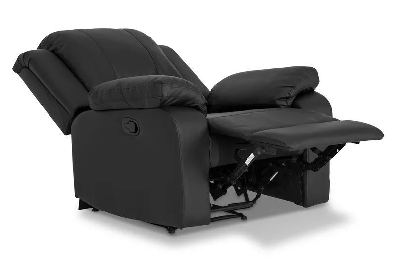 Norbo Soffgrupp 3-sits+2-sits+Fåtölj Konstläder - Svart - Products - Möbler - Soffa - Soffgrupp - Soffgrupp 3 2 1