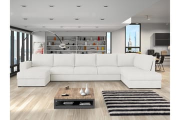 Taberk Soffa med Divan och Schäslong 5-sits - Vit - Products - Möbler - Soffa - U-soffa