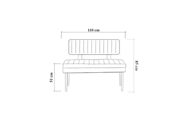 Valsot Soffa 90 cm - Brun/Green - Products - Möbler - Soffa - Kökssoffa & pinnsoffa
