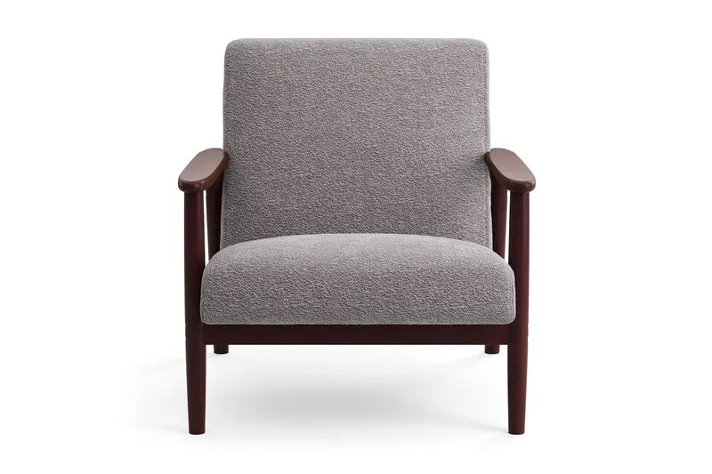 Ängsbro Fåtölj Bouclé - Mocka - Products - Möbler - Fåtölj & stolar - Fåtölj
