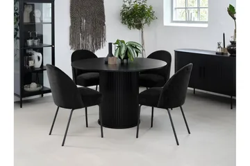 Arella Matstol - Svart - Products - Möbler - Fåtölj & stolar - Matstol & köksstol